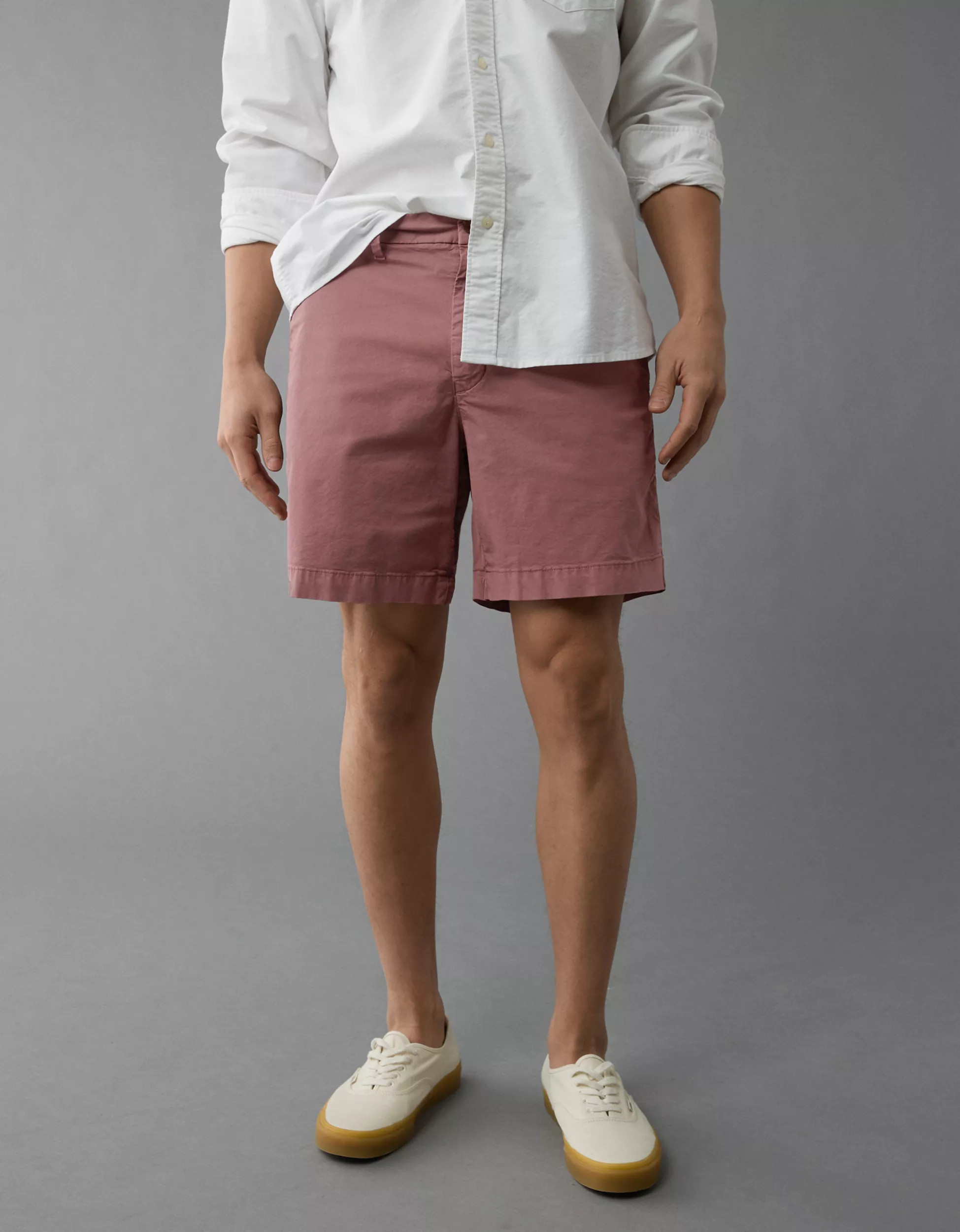 AE 7" Flex Khaki Short | American Eagle Outfitters (US & CA)