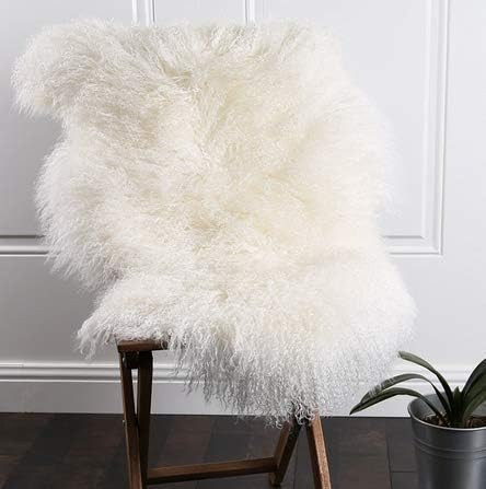 Genuine Mongolian Tibetan Lamb Sheepskin Wool Area Rug Real Carpet Curly Fur Pelt Throw Soft Plus... | Amazon (CA)