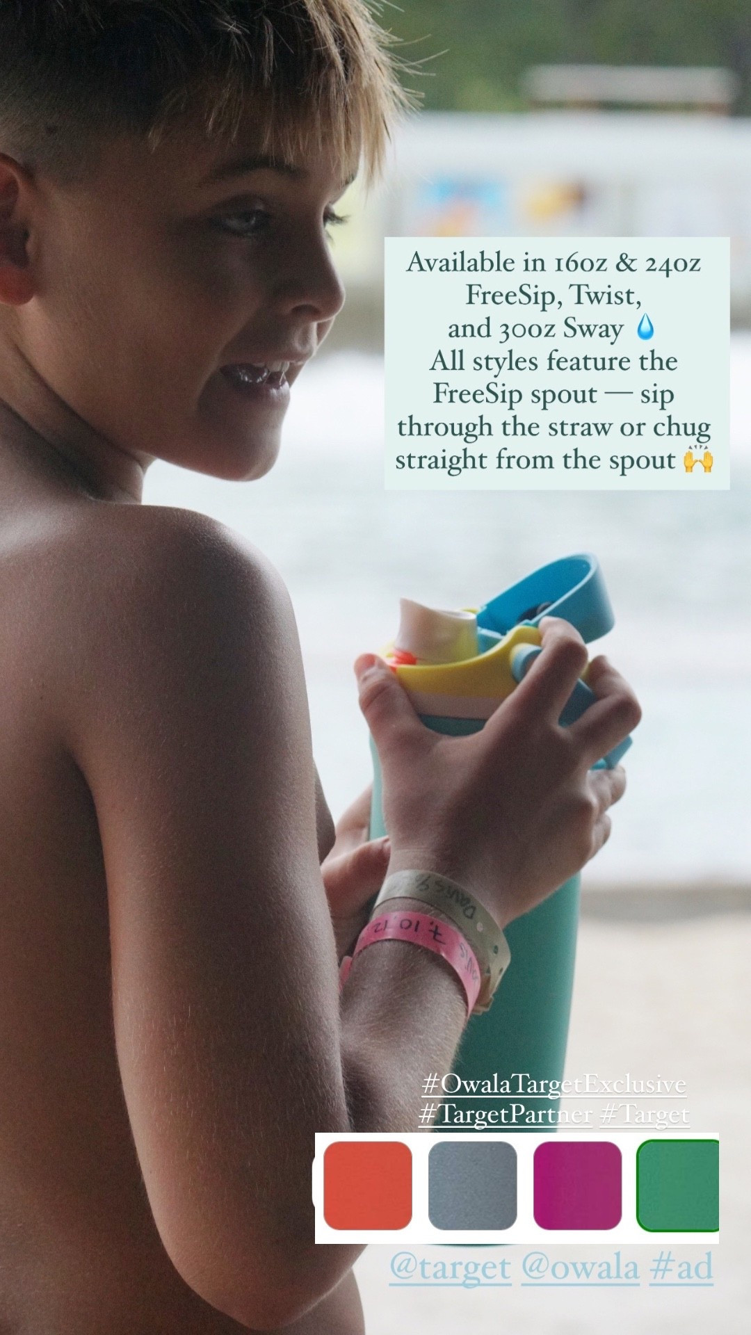 #ad plenty of hydration thanks to our @owala from @target with new, limited-edition & target-exclusive Neon Nectar, Opal Dream, Summer Soiree, and Shocking Grape colors! Available in 16oz & 24oz FreeSip, Twist, and 30oz Sway, all with the signature FreeSip spout so you can sip! The best to refill on the go and chug your way through anything, anywhere!  #Owala #OwalaFreeSip #OwalaTargetExclusive
#TargetPartner #Target