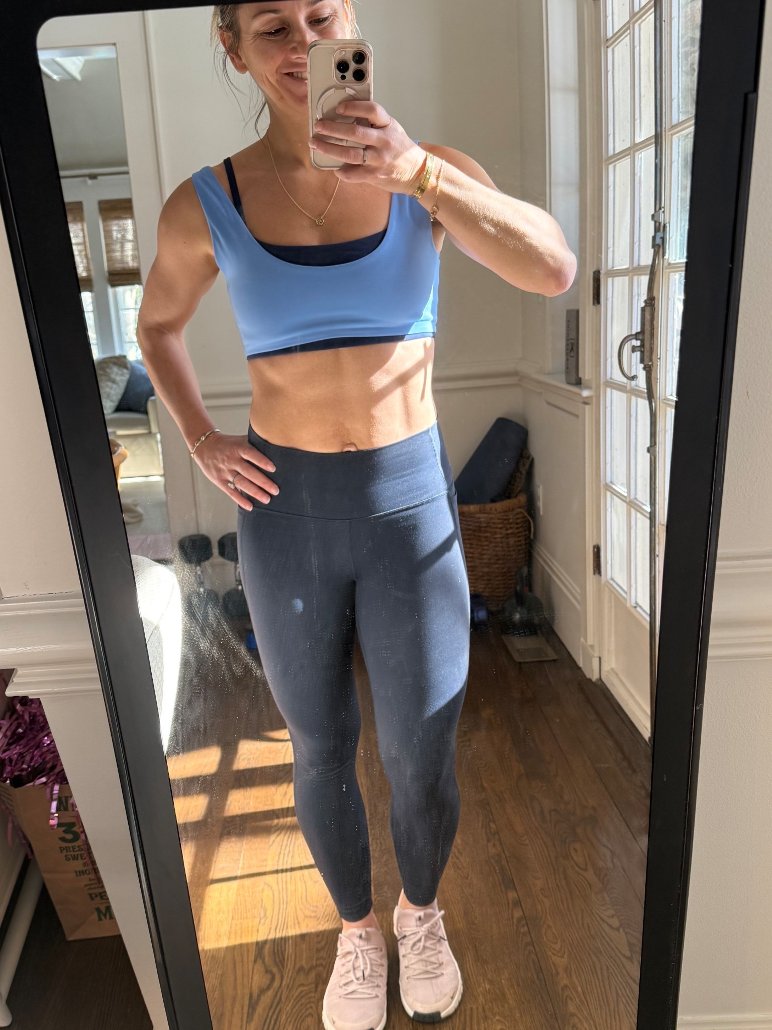 Love this new workout sports bra top from @abercrombie 💕 paired align dupes from Amazon #ypb #abercrombie #fitmom #over40 #workoutoutfit 

#LTKfitnessgoals #LTKootd #LTKmomlife