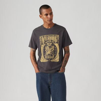 Levi's® Men's Classic Fit Short Sleeve Crewneck T-Shirt - Black | Target