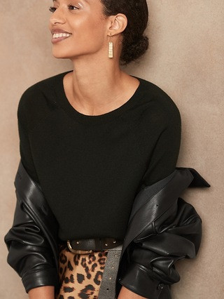 Seamless Merino Crew-Neck Sweater in Responsible Wool | Banana Republic (US)