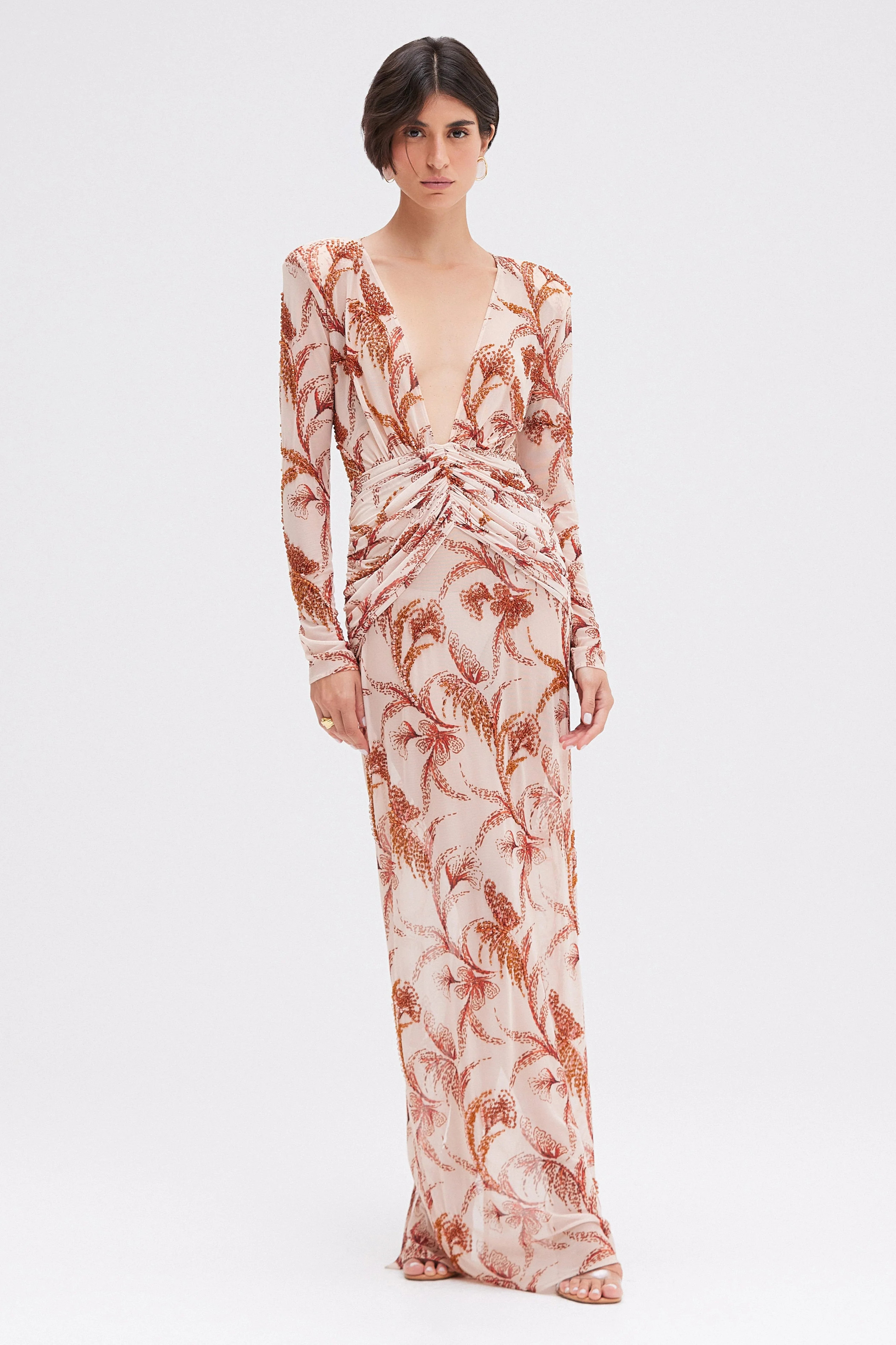 SUNSET PLUNGE MAXI DRESS (RUNWAY) | PatBO