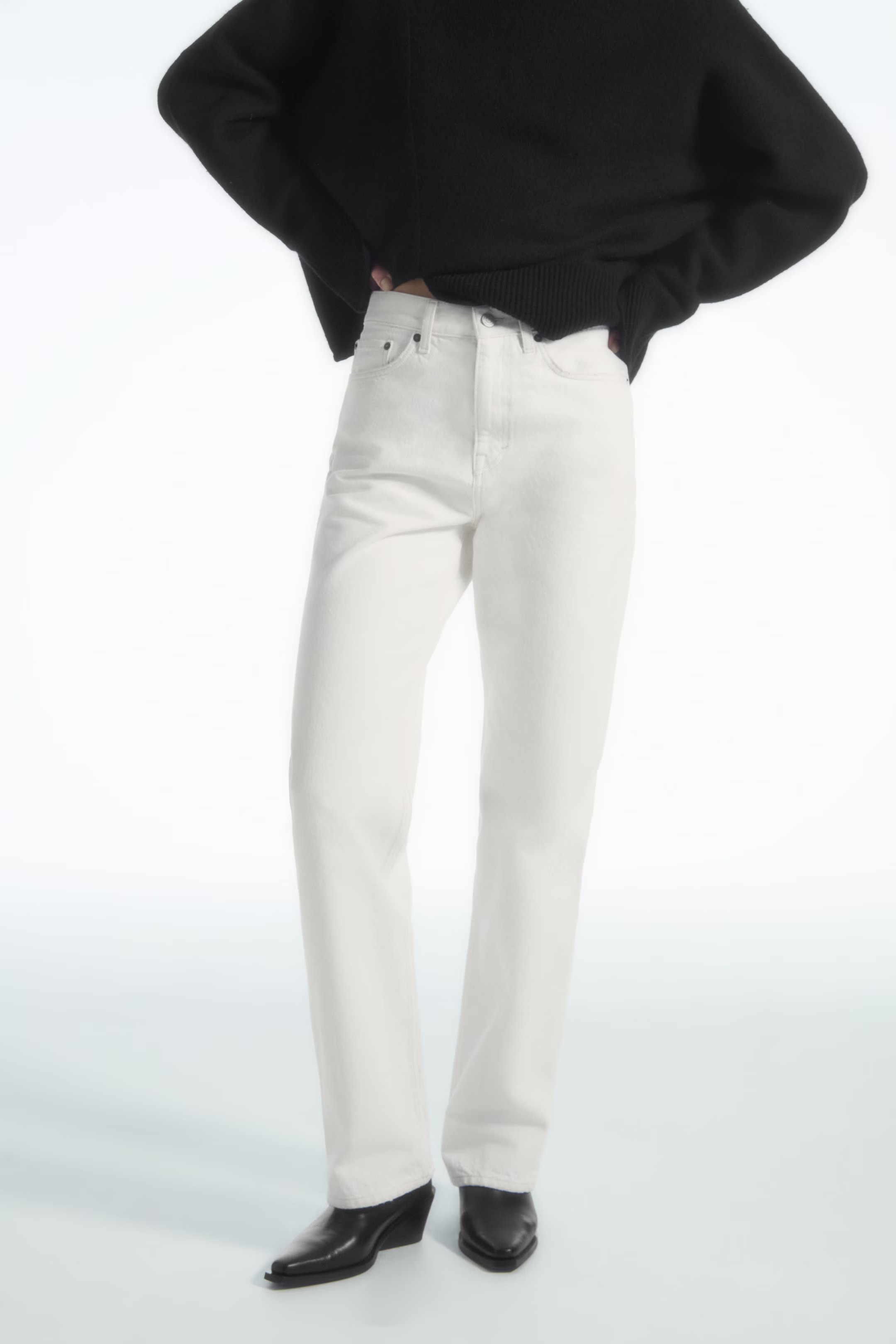 COLUMN JEANS - STRAIGHT - CHALK | COS (AU)