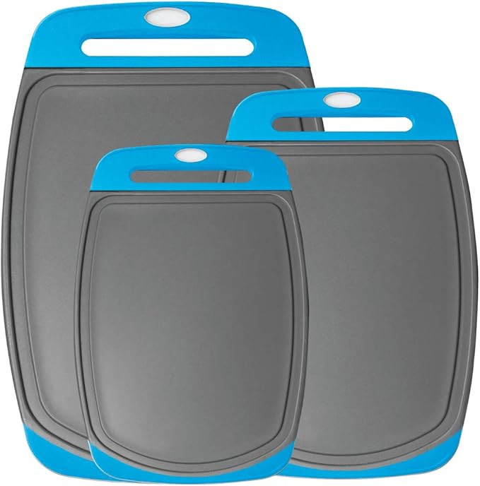 Amazon.com: Gorilla Grip Durable Cutting Board Set of 3, Multiple Sizes, Reversible and Oversized... | Amazon (US)