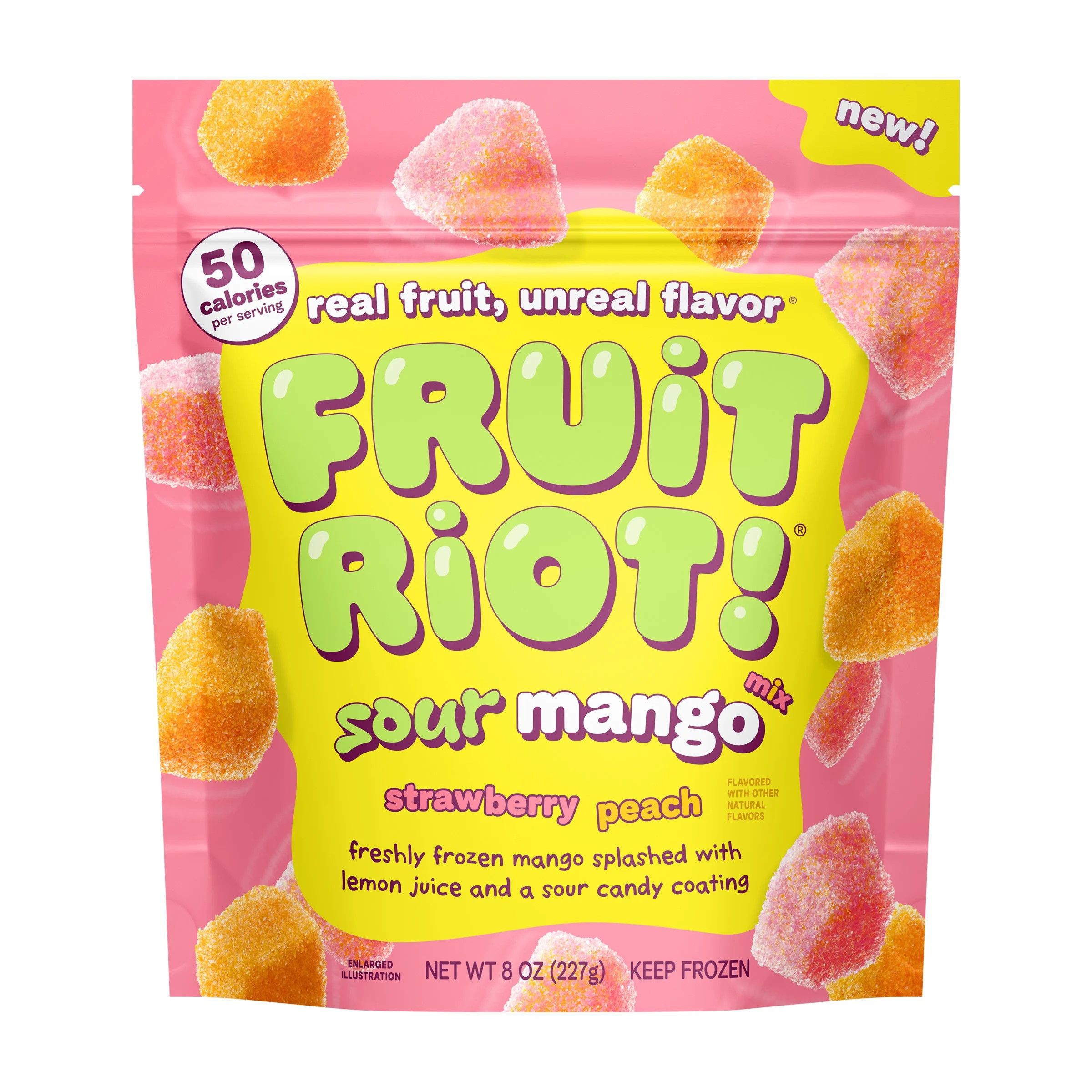 Fruit Riot Sour Candy Mixed Mango, Made with Real Fruit, 8oz, Gluten-Free | Walmart (US)