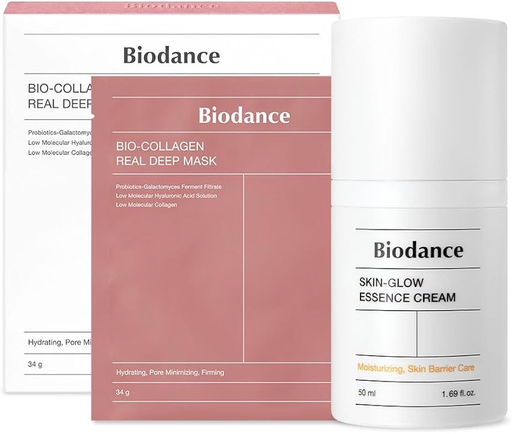 BIODANCE Essential Duo: Bio-Collagen Real Deep Mask & Skin-Glow Essence Cream | Amazon (US)