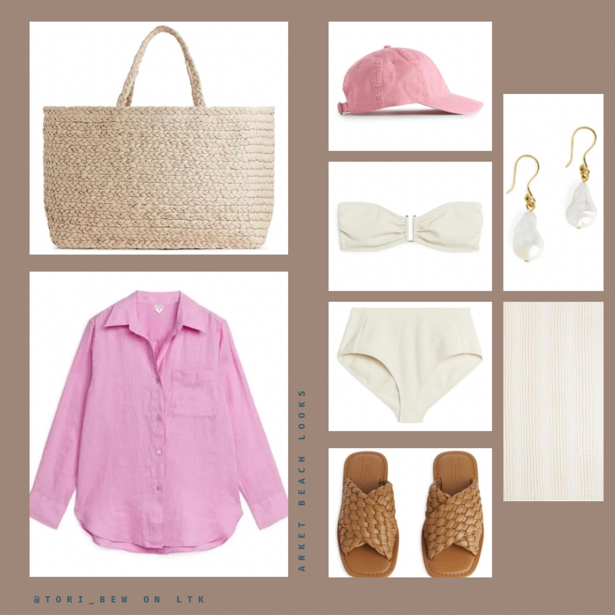 ARKET beach looks SS2023 #linenshirt #pink #neutralbeachlooks #strawbeachbag #creambikini #highwaistedbikini #richgirlaesthetic #sofiarichie

#LTKeurope #LTKswim #LTKSeasonal