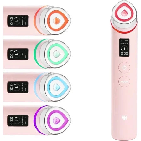 medicube Booster Pro | 6-in-1 Real Glass Glow Beauty Massager | for Clear, Radiant, Firmer-Looking Skin | Korean Skin Care | Pink | Walmart (US)