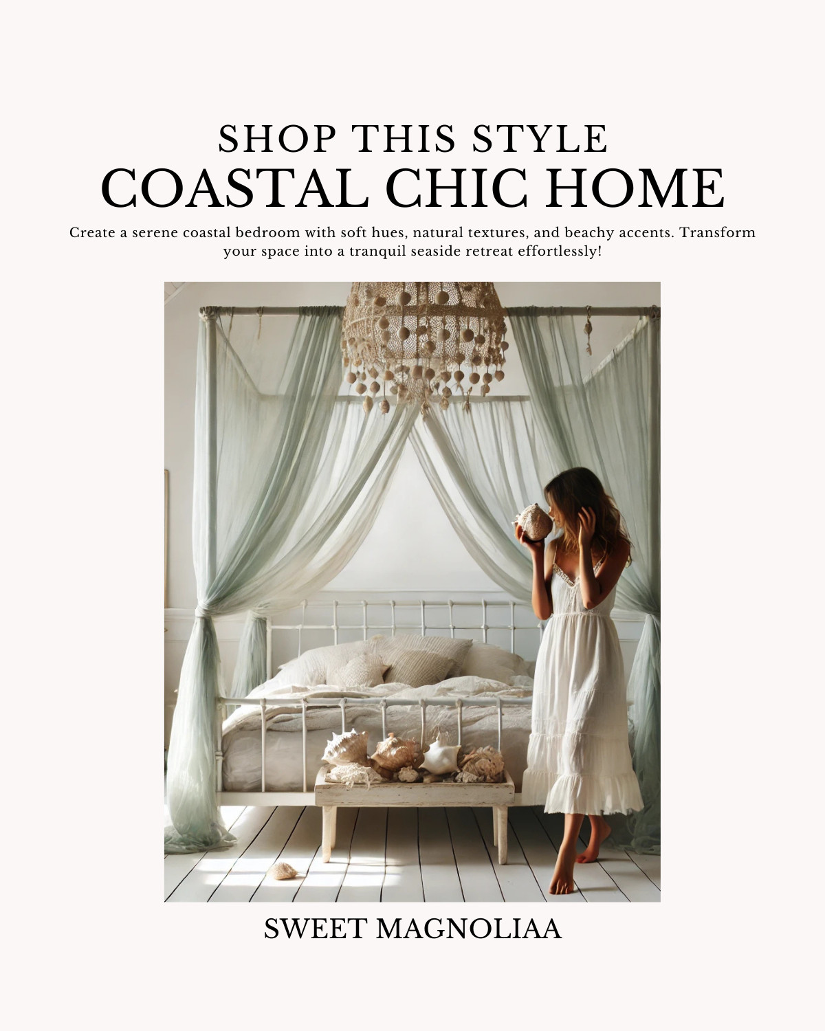 Create a serene coastal bedroom with soft hues, natural textures, and beachy accents. Transform your space into a tranquil seaside retreat effortlessly!
 

 #LTKHome