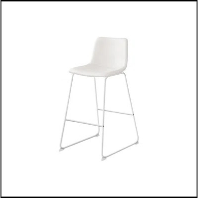 Modern Office Chair, Bar Height, Standing, Computer Desk, Work, Leather Look, Metal, Contemporary | Wayfair North America