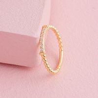 Gold Beaded Band Ring With Sparkling Details, Minimalist For Women, Dainty & Elegant Jewelry Everyday Wear | Etsy (US)