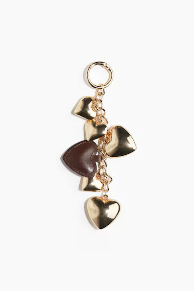 H & M - Heart-pendant bag charm - Gold | H&M (UK, MY, IN, SG, PH, TW, HK)
