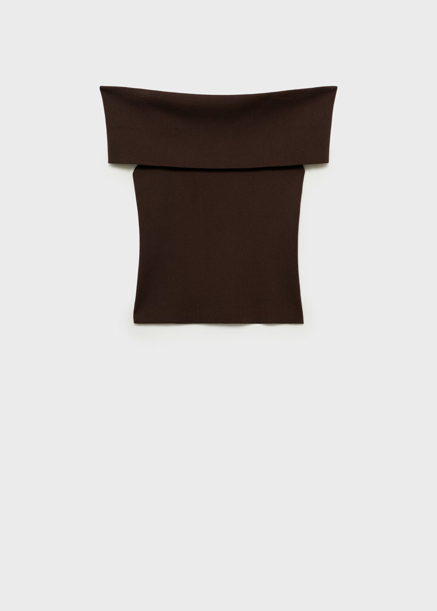 Off-the-shoulder knitted top - Women | MANGO United Kingdom | MANGO (UK)