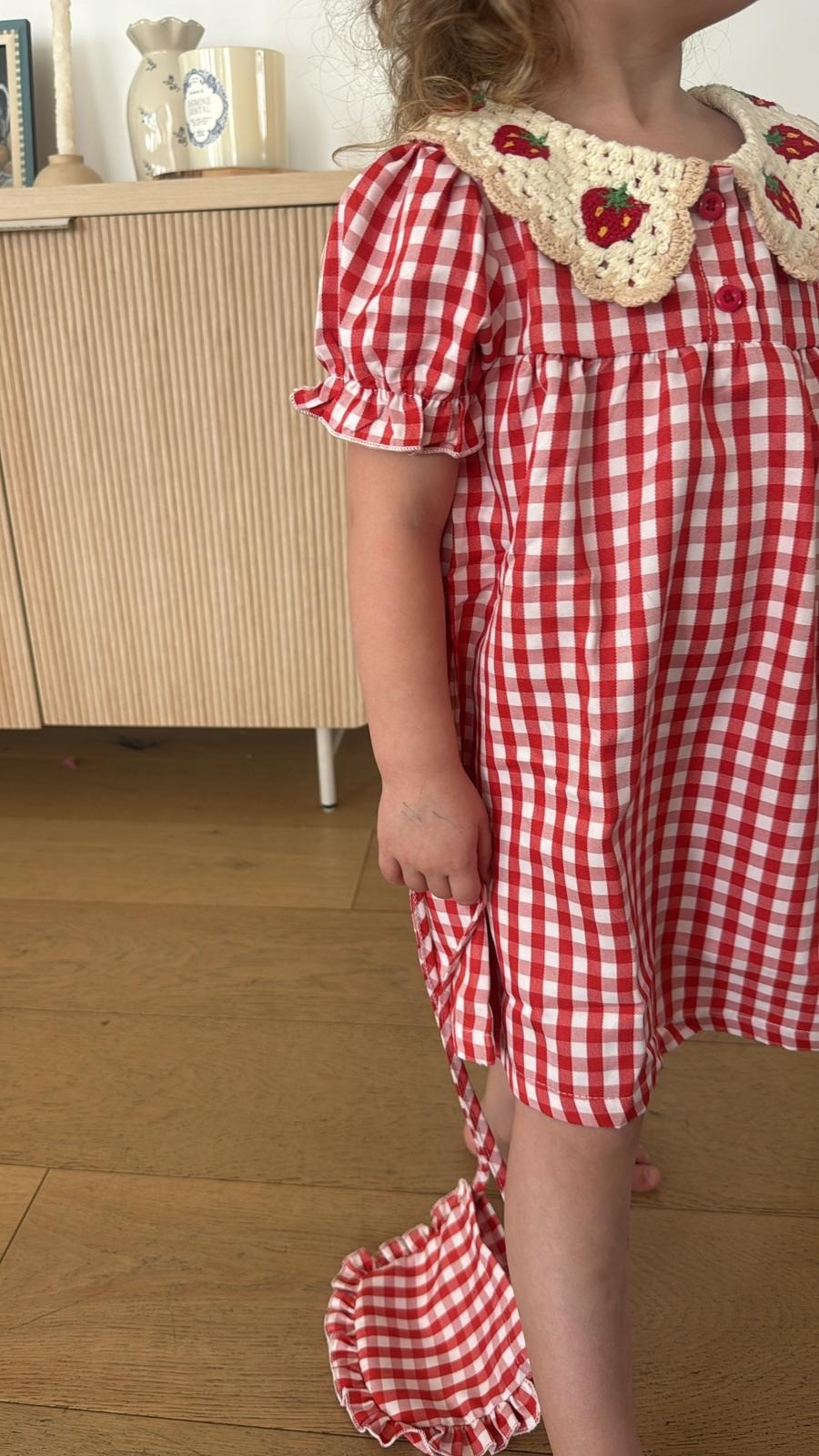 This dress is so sweet. The strawberry collar is too good.  

 #LTKKids
