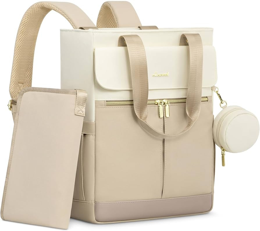 LOVEVOOK Diaper Bag Backpack,Diaper Bag Tote with Insulated Pockets,Baby Bag for Girl Boy with Ch... | Amazon (US)