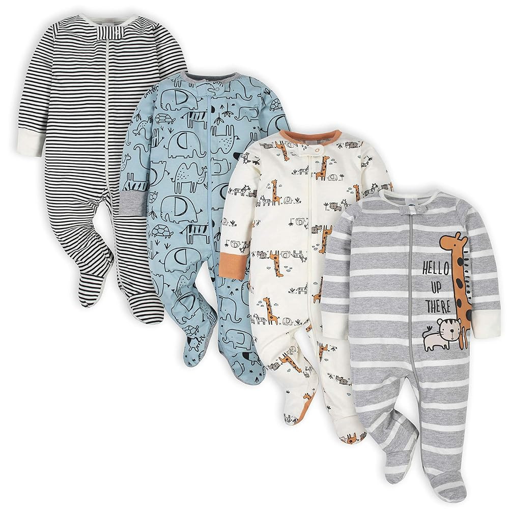 Gerber Baby Boys 4 Pack Sleep 'N Play Footie | Amazon (US)
