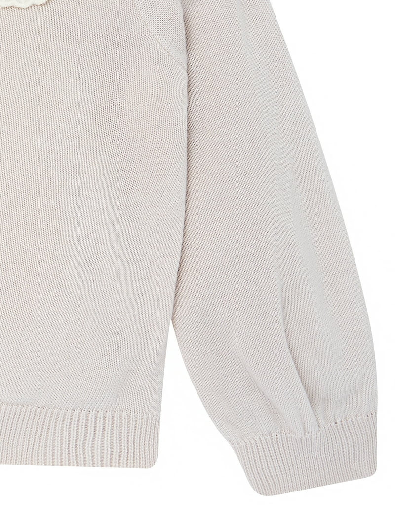 Modern Moments by Gerber Toddler Girl Woven Collar Sweater, Sizes 12M-5T - Walmart.com | Walmart (US)