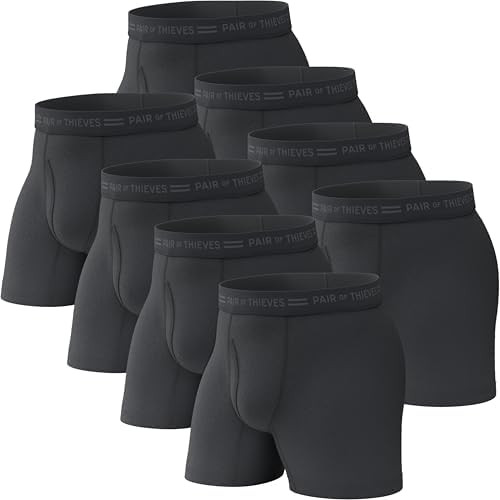 Pair of Thieves Men's Underwear Boxer Briefs - Soft Cotton Boxer Briefs for Men Pack - 8 Pack Tag... | Amazon (US)