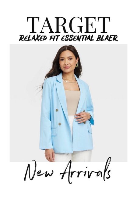 New arrival at Target 🎯 relaxed essential blazer in blue 

#LTKstyletip #LTKworkwear #LTKunder50