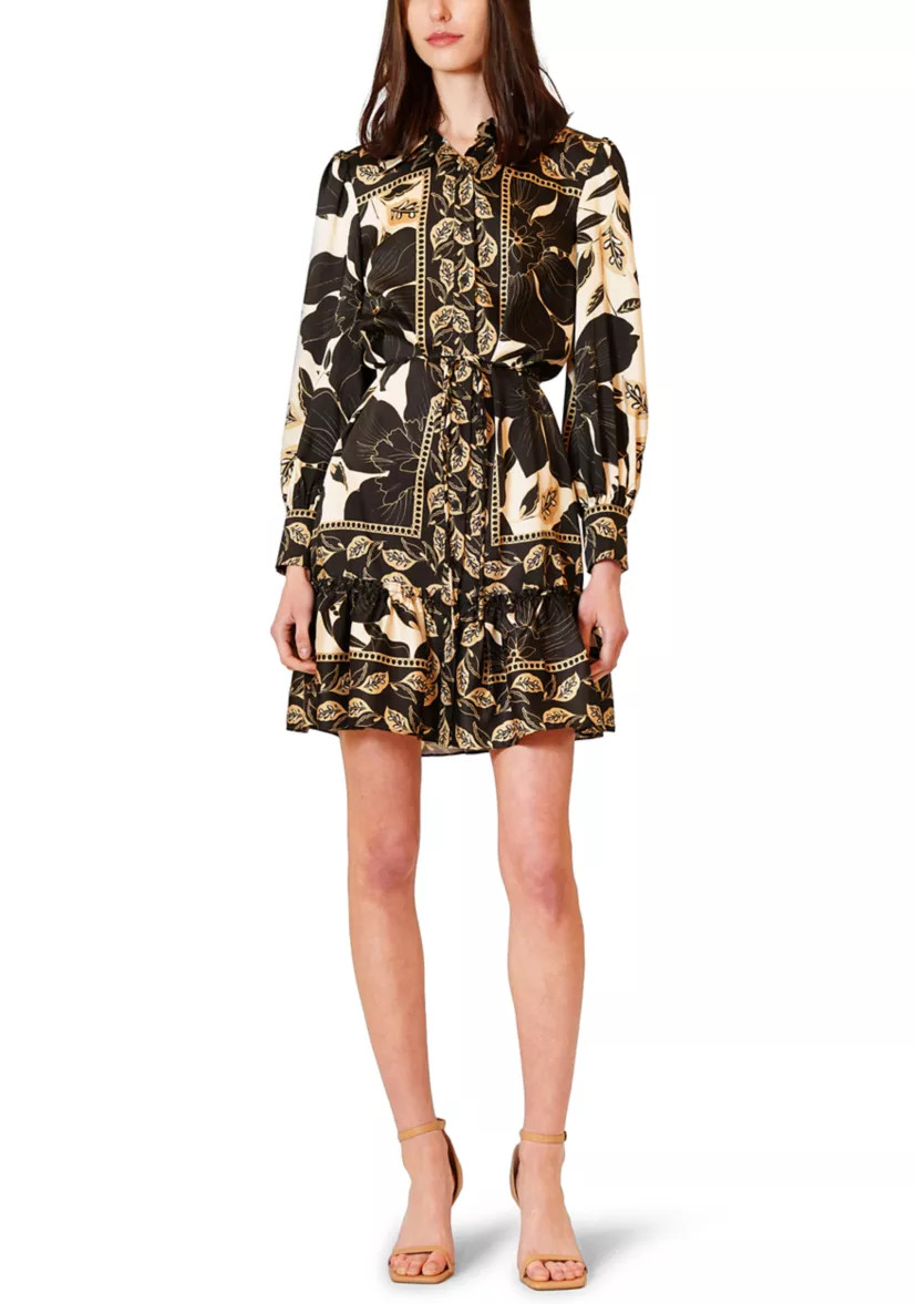 Women's Long Sleeve Floral Mini Dress | Belk