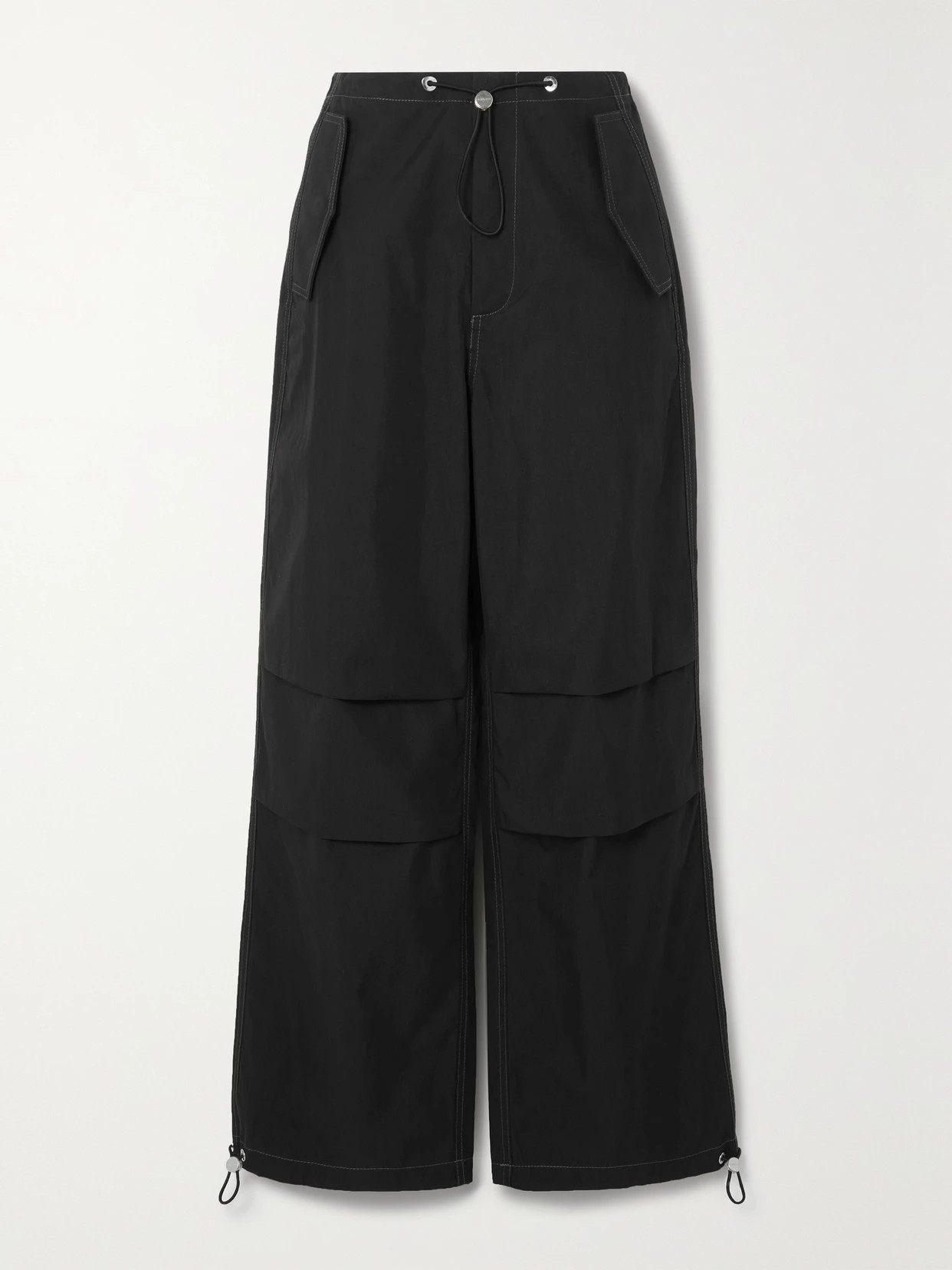 Dion Lee - Toggle Parachute Cotton-blend Gabardine Straight-leg Cargo Pants - Black | NET-A-PORTER (UK & EU)