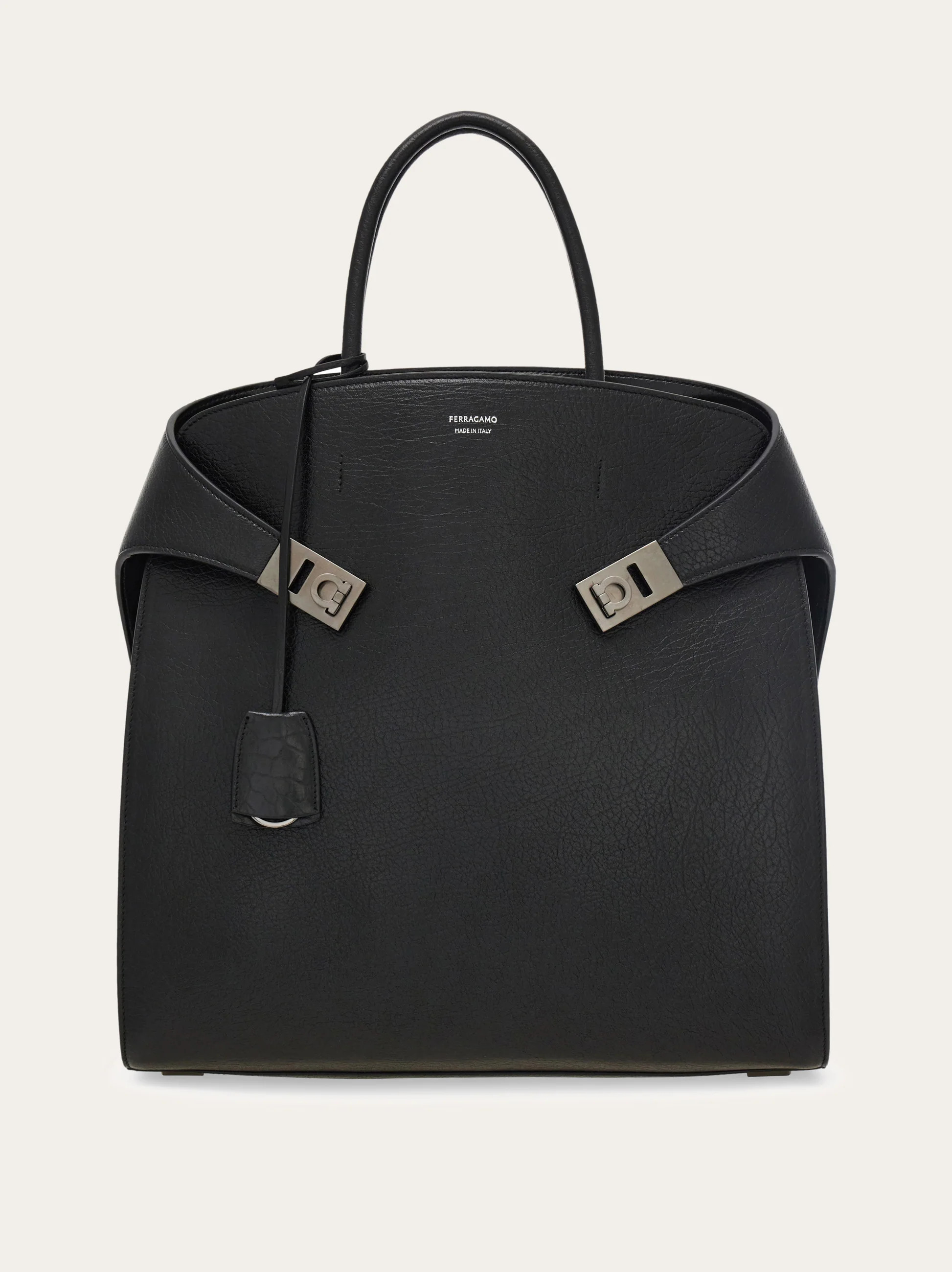 Ferragamo Men Hug tote bag Black | Ferragamo