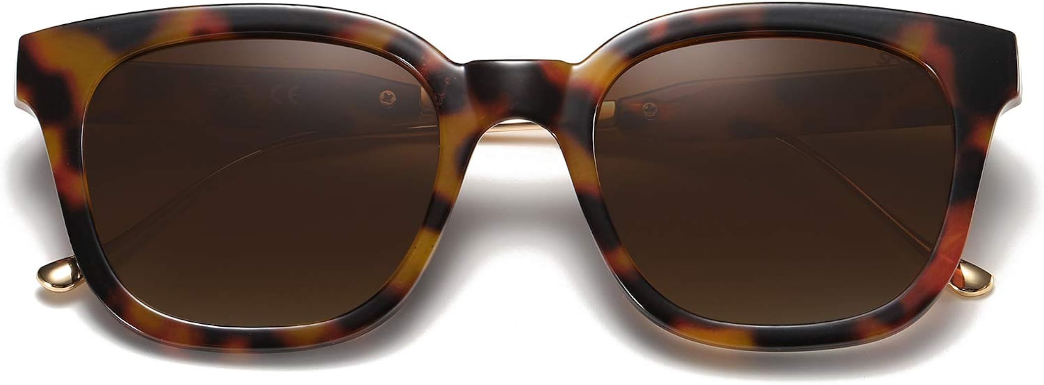 Classic Square Polarized Sunglasses Unisex UV400 Mirrored Glasses SJ2050 | Amazon (US)
