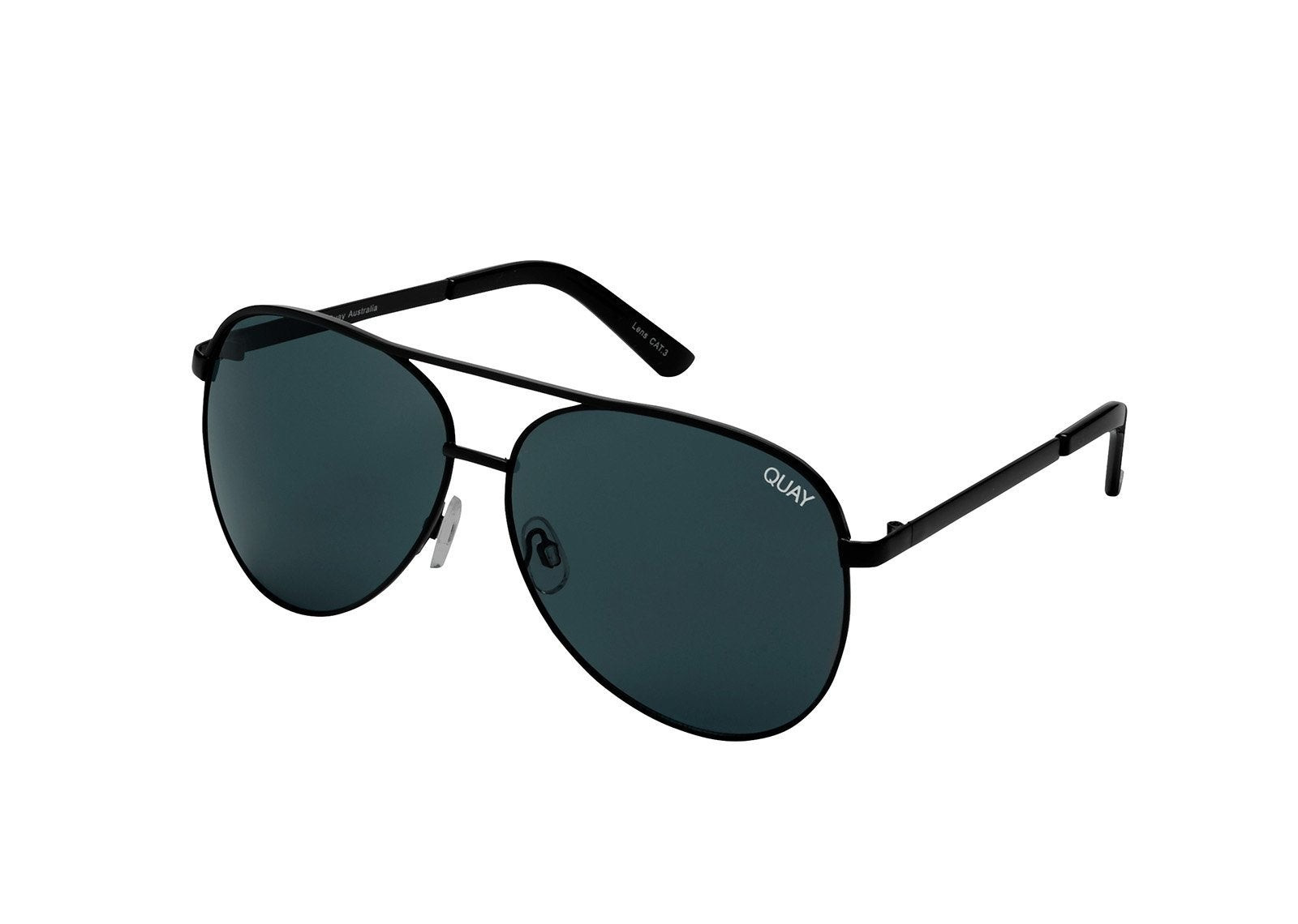 VIVIENNE - BLACK / SMOKE POLARIZED | Quay Australia