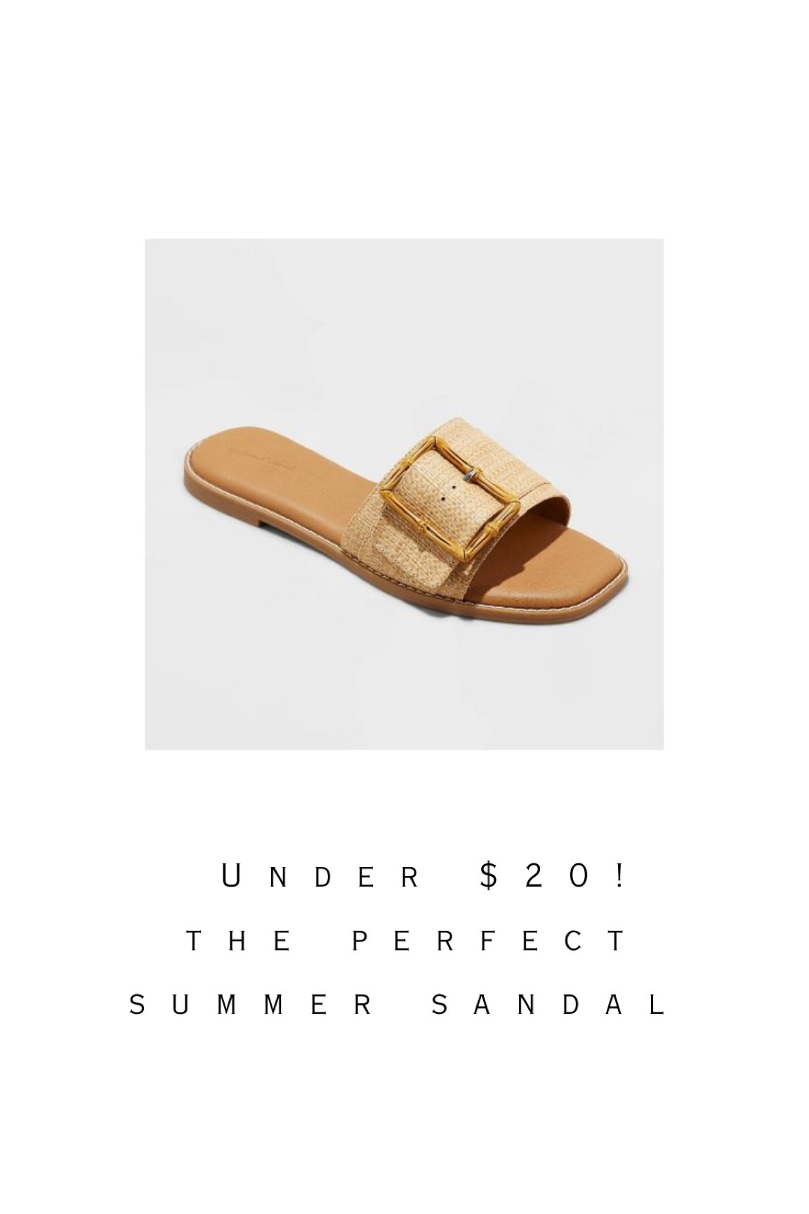 The perfect summer sandal. And under $20! #target does it again. #resortwear #summer #shoe #sandal

#LTKunder50 #LTKshoecrush #LTKSeasonal