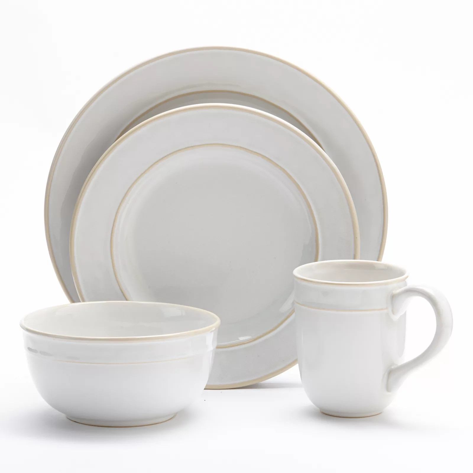 Food Network™ Fontina 4-pc. Place Setting, White | Kohl's