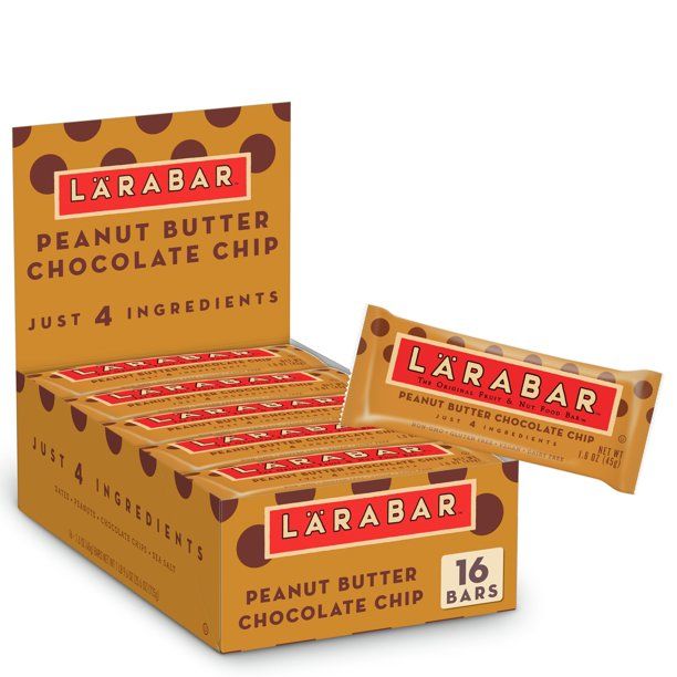 Larabar, Gluten Free Bar, Peanut Butter Chocolate Chip, Vegan, 25.6 oz | Walmart (US)