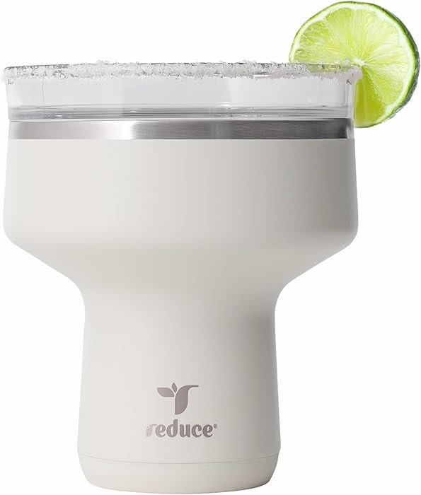 REDUCE Saltini 16 oz Cocktail Tumbler - Insulated Margarita Tumbler with Lid - Keeps Drinks Cold ... | Amazon (US)