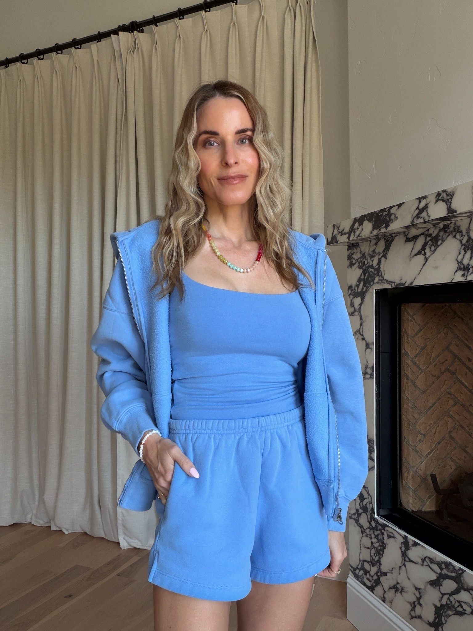 This sky blue set is perfect for winter blues 

#LTKmomlife #LTKOver40 #LTKSeasonal