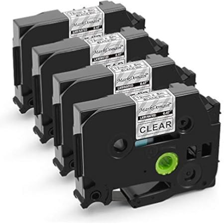 Oozmas Compatible Label Tape Replacement for TZe White on Clear P-Touch Label Tape 18mm 3/4 Inch Sta | Amazon (US)