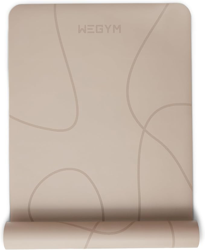 4mm Cushioned Exercise Mat for Yoga & Pilates - Anti Slip, Polyurethane with Suede Top & Carrying... | Amazon (US)