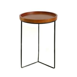 Vigoro 19 in. Triangle Base Wood Top Plant Stand 710174810 - The Home Depot | The Home Depot