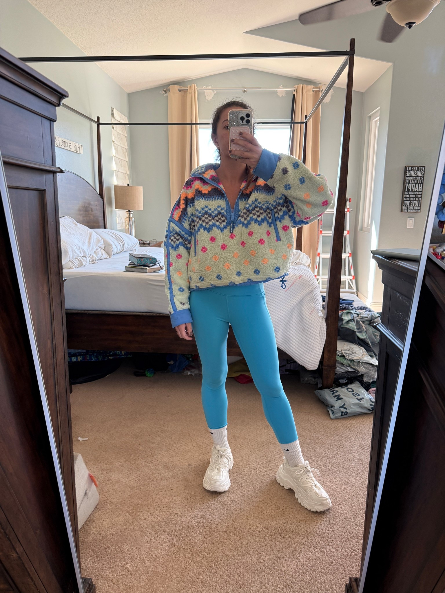 arm day but make it cute 💪🏼
soft layers, supportive pieces, and a little color because neutral gym days aren’t the only option. the half zip is cozy without overheating, the bra is actually supportive, and these leggings are one of my most reached-for pairs. finished it off with platform sneakers because we love a little height even on arm day.

fit + sizing:
free people half zip medium
sports bra small
leggings small
5’3” • 130 lbs

colors:
lavender sports bra
bright blue leggings
neutral half zip
white platform sneakers

comfortable, flattering, and easy to move in — which is exactly what i want when i’m lifting.


arm day outfit
cute gym outfit
women’s gym outfit
athleisure outfit women
workout outfit ideas
gym mom outfit
activewear color combo
lavender workout set
blue workout leggings
free people activewear
amazon workout leggings
platform sneakers women
cozy gym outfit
lifting outfit women

#LTKselfcare #LTKmomlife #LTKfitnessgoals