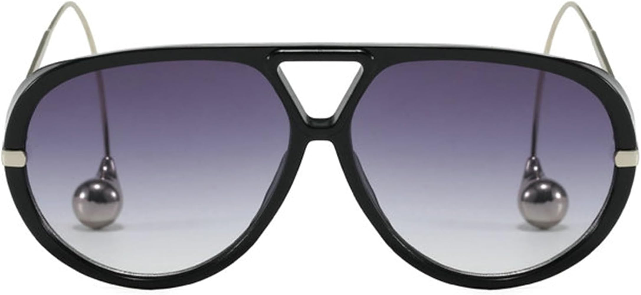 willochra Vintage Oversized Pilot Shield Sunglasses Women Luxury Trendy Sun Glasses For Ladies Bi... | Amazon (US)