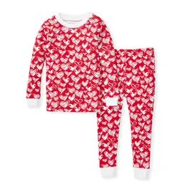 Heartbeat Organic Snug Fit Valentine's Day Toddler Pajamas | Burts Bees Baby