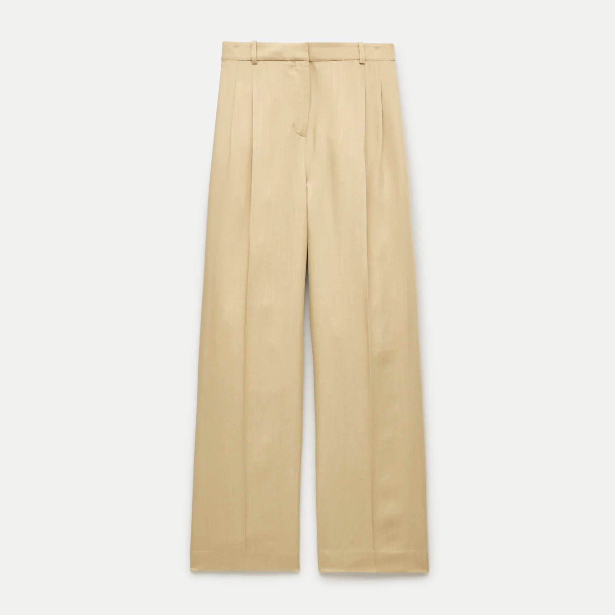 Petite pleated wide-leg trouser in twill | J. Crew US