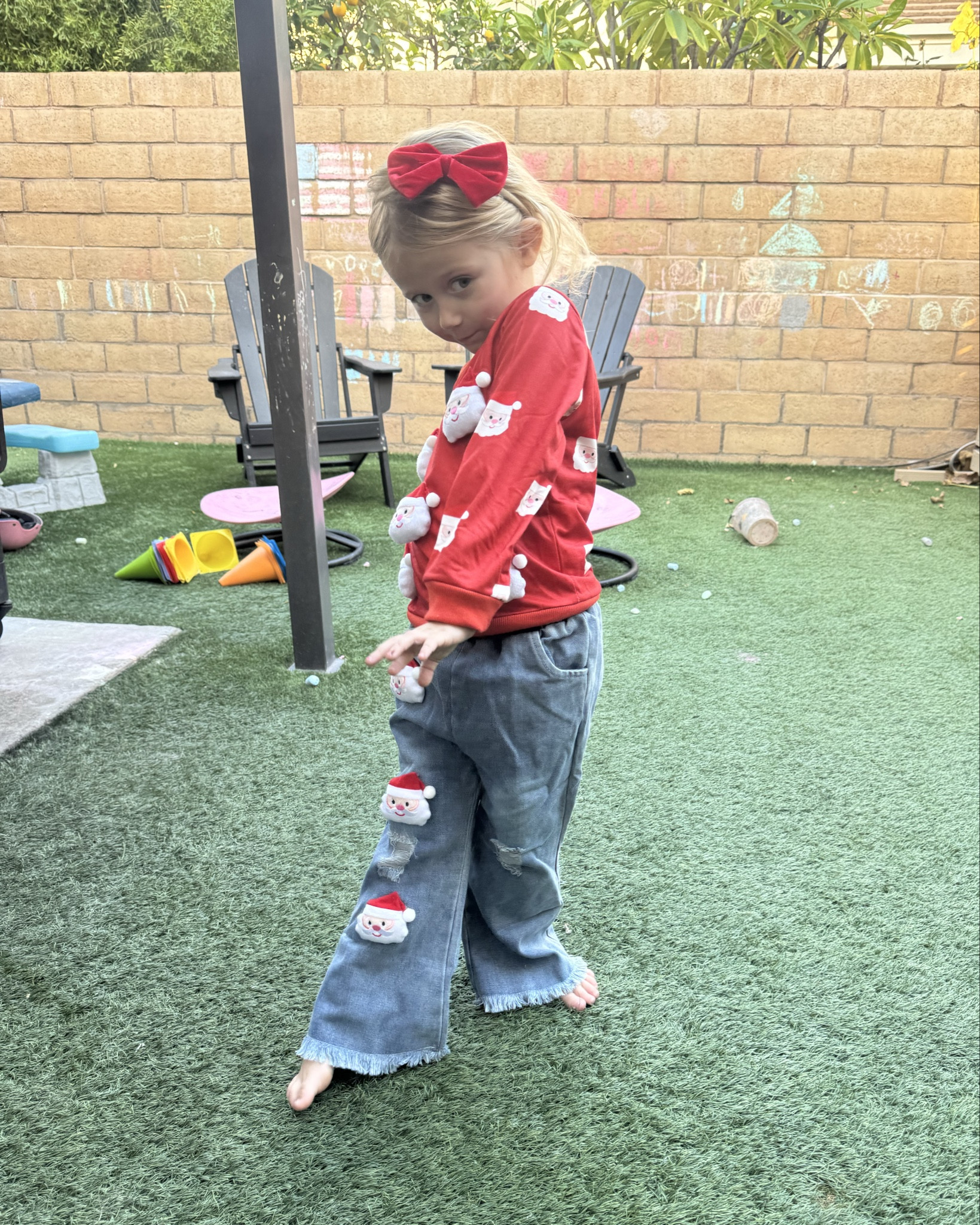 She obsessed with this outfit, doesnt want to take it off! 

#LTKootd #LTKHoliday #LTKKids