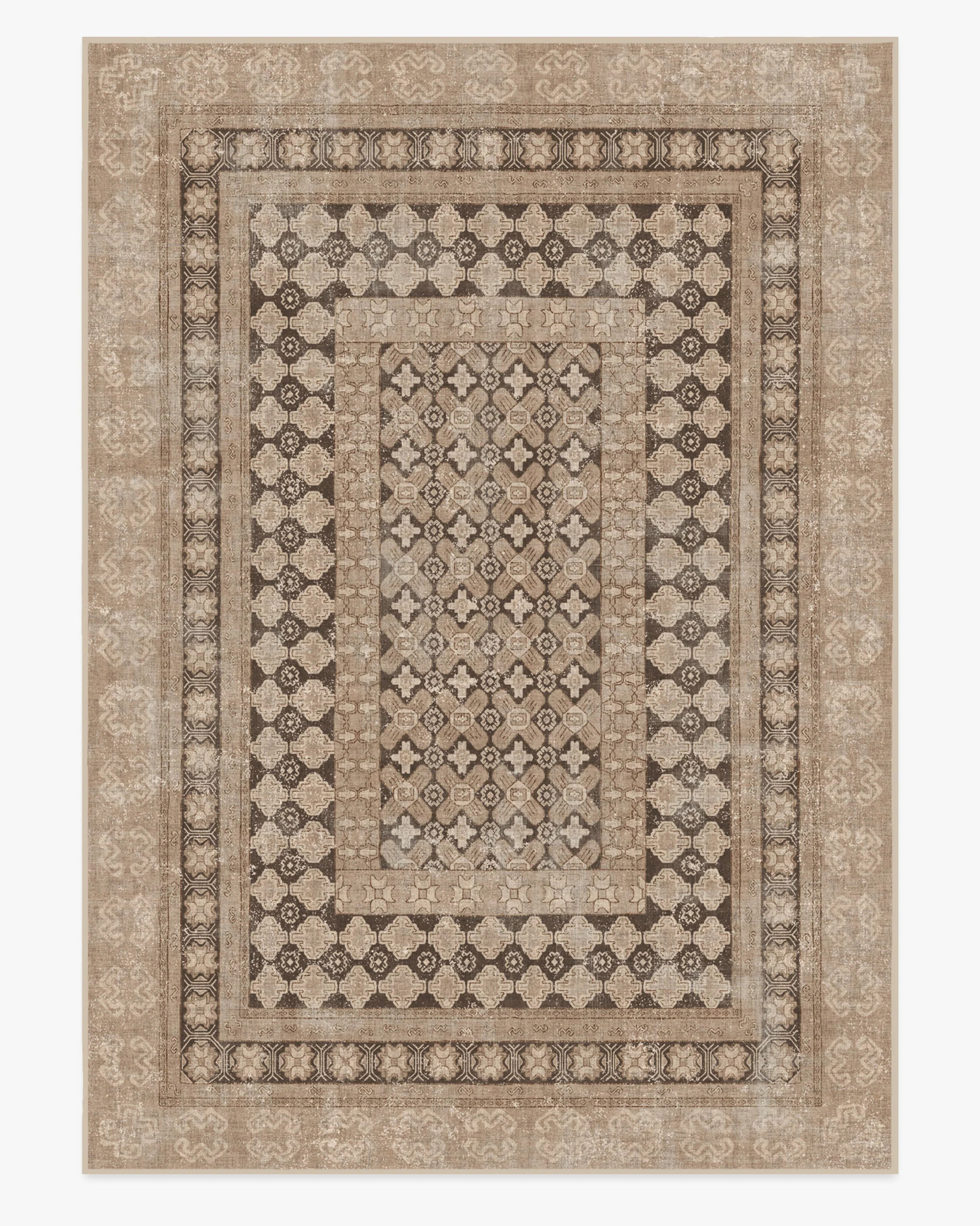 The Home Edit Sutton Moss Green & Blue Rug | Ruggable | Ruggable