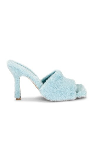 Bottega Veneta Cozy Stretch Mule Sandals in Baby Blue | FWRD 