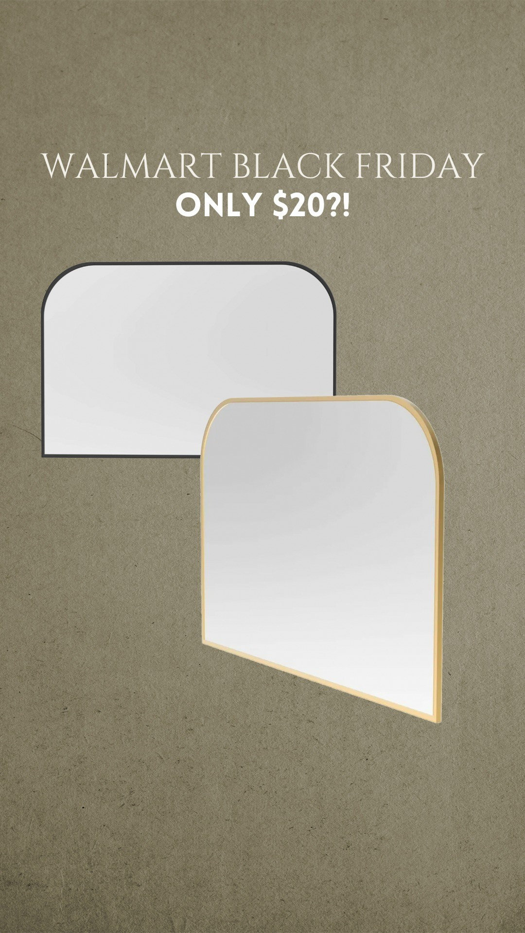 $20 mirror at Walmart for Black Friday #blackfriday #cybermonday 

#LTKCyberWeek #LTKHoliday #LTKHome