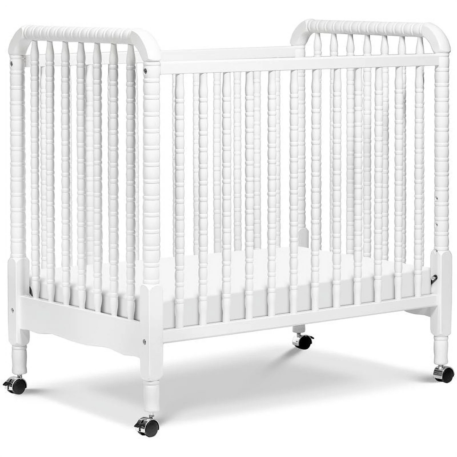 DaVinci Jenny Lind Pine Wood 3-in-1 Convertible Mini Crib in White | Walmart (US)