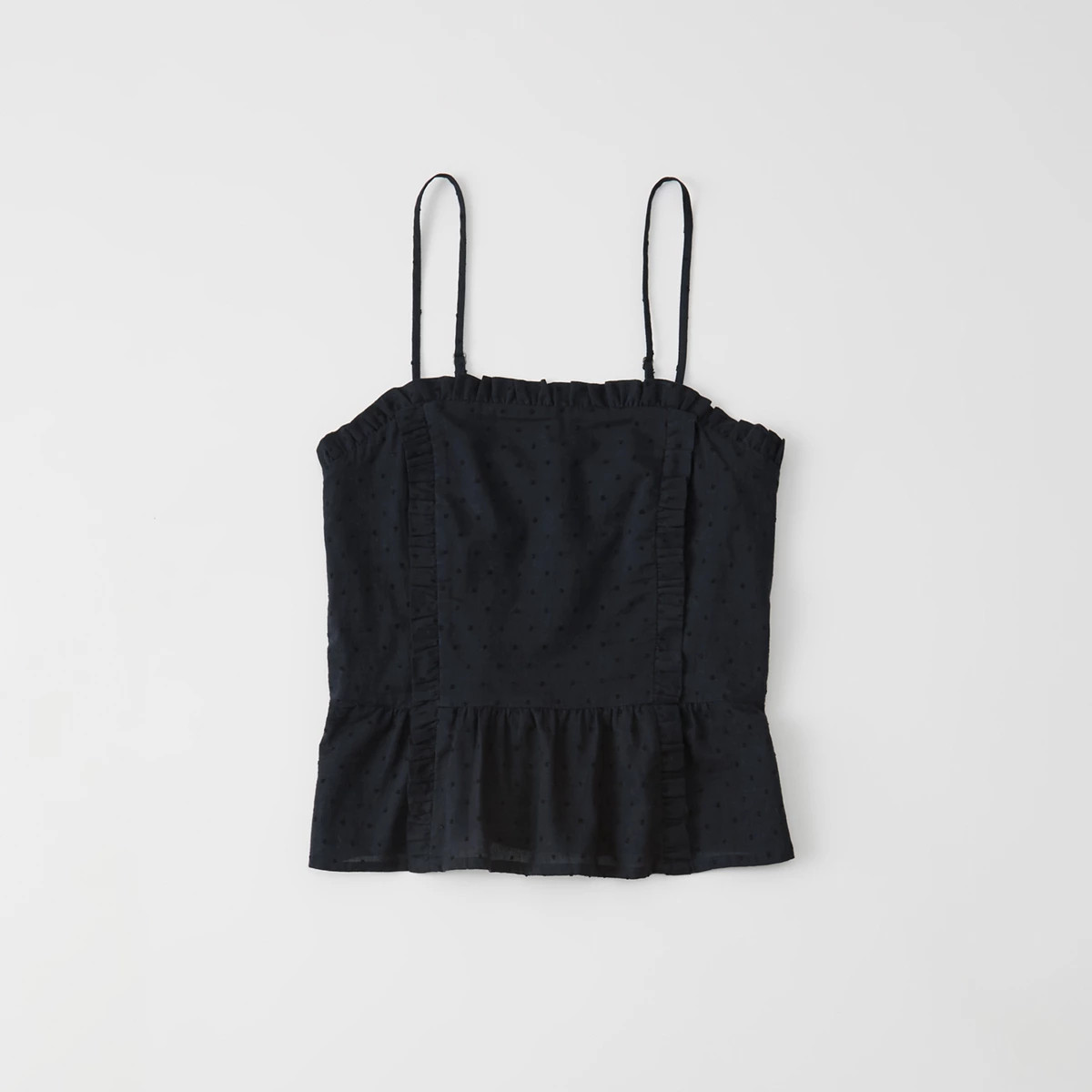 Peplum Ruffle Cami | Abercrombie & Fitch US & UK