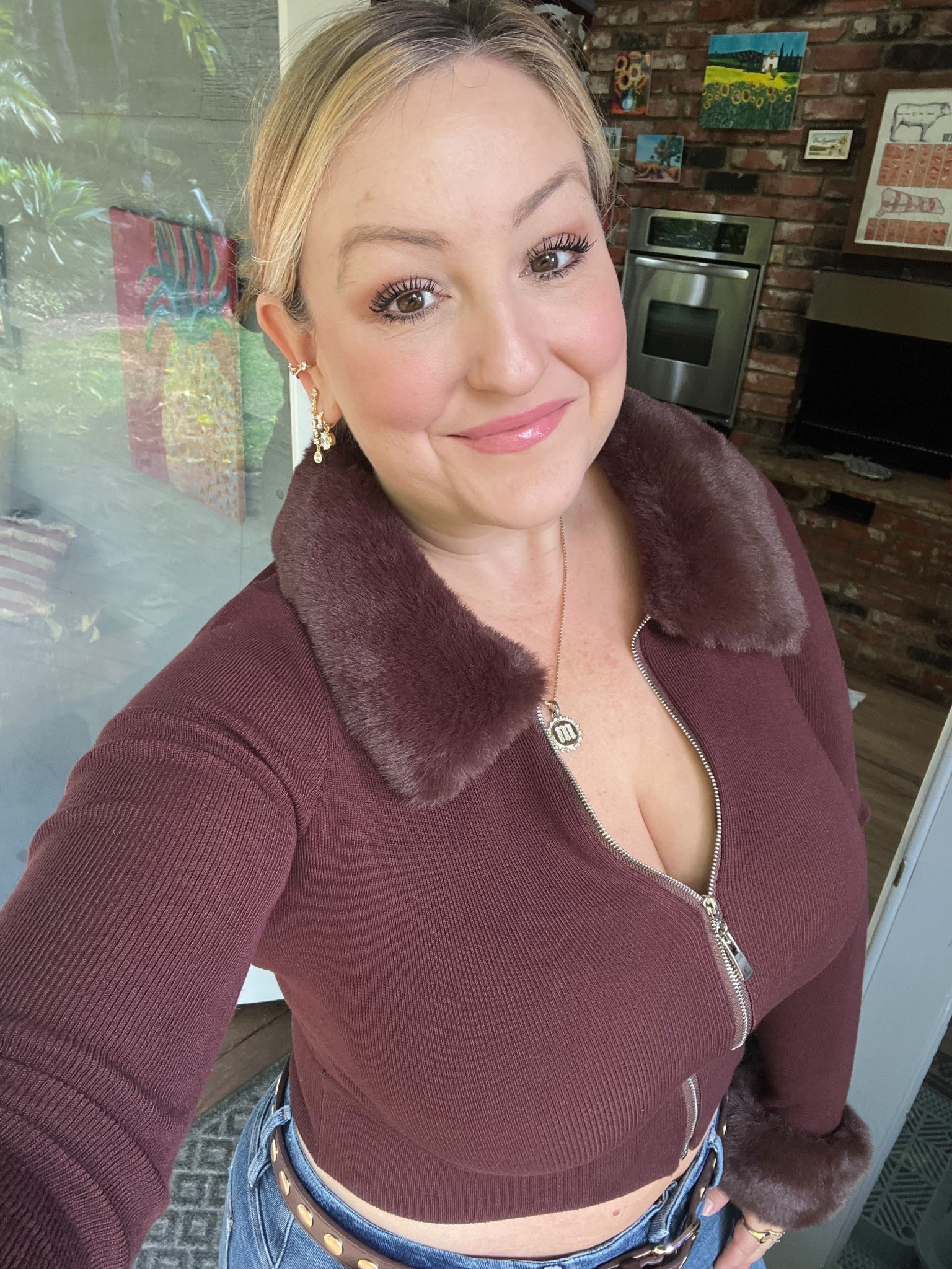 Perfect Fall sweater!! Would be perfect for Thanksgiving ootd as well! 
Wearing size L 
Also linking my fav earrings as of late 

#LTKMidsize #LTKSeasonal #LTKOver40