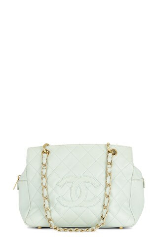 chanel Chanel Caviar Timeless Bowling Bag in Light Blue - Blue. Size all. | FWRD 