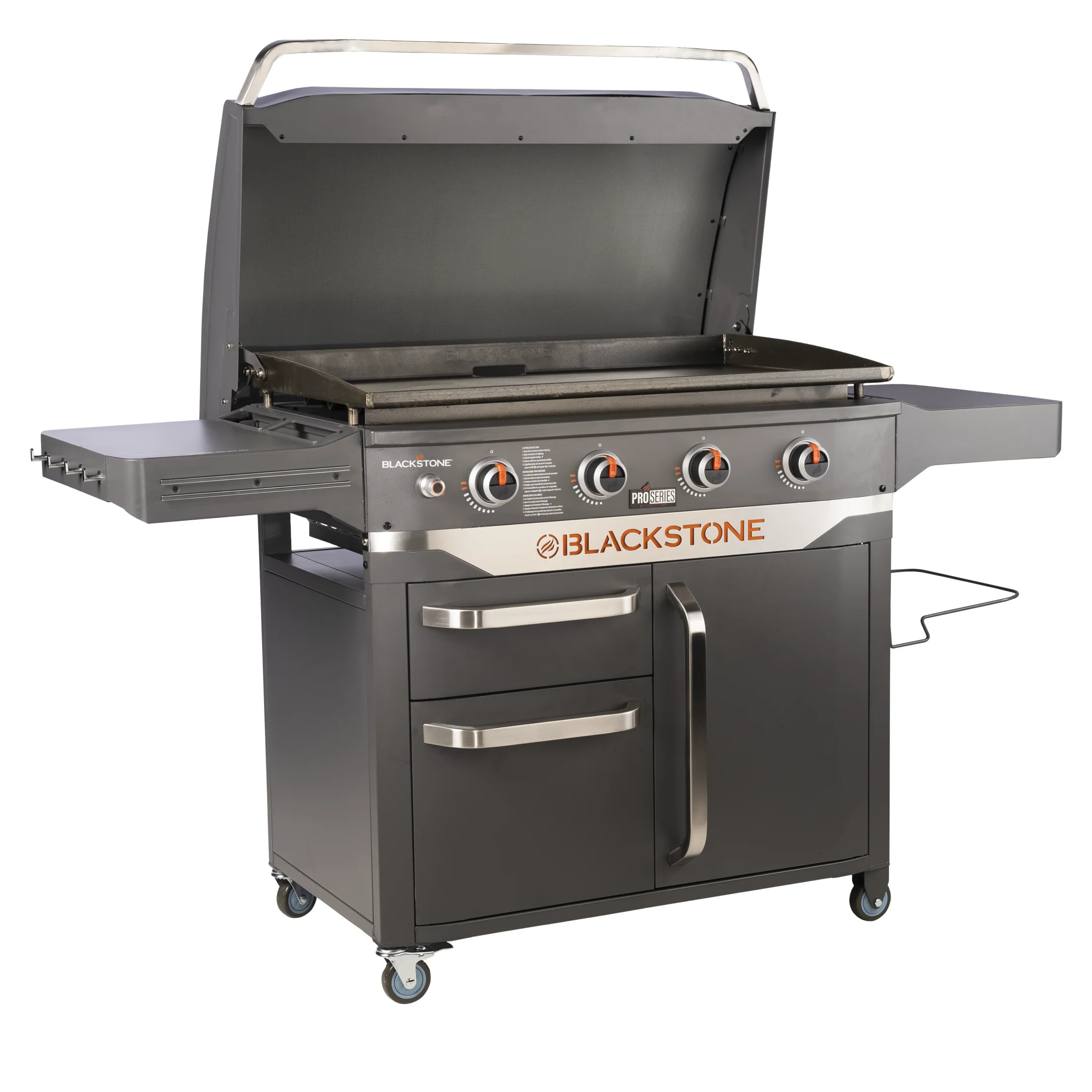 Blackstone ProSeries 4 Burner Steel 36" Propane Griddle with Cabinet | Walmart (US)